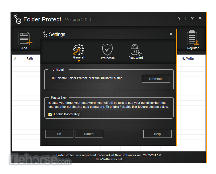 文件加密工具 Folder Protect 2.1.0