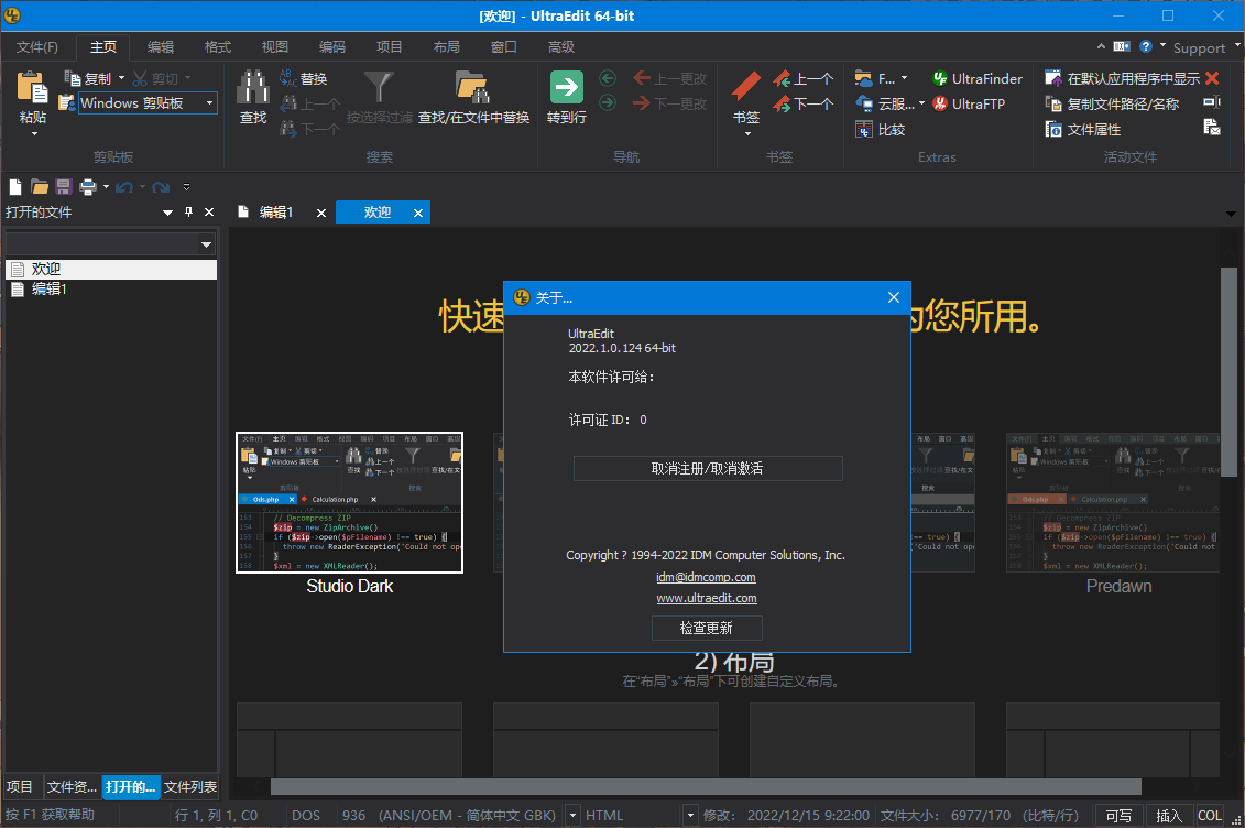 IDM UltraEdit v30.0.0.41 中文破解绿色版