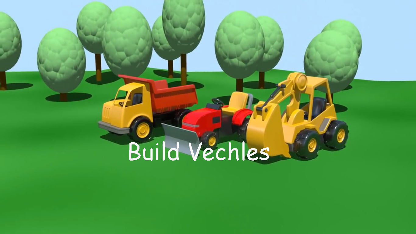 男孩最爱工程车动画资源包之《Build Vechles》STEAM教育必备MP4视频 百度云网盘下载 - 童话之家-以爱之心做事,感恩之心做人!